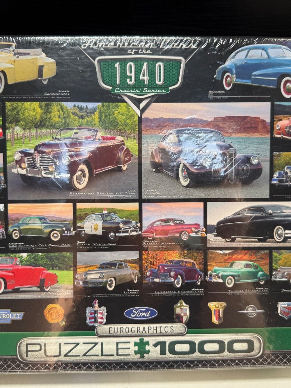 1940 Cruise Series American Cars Puzzle 1000 Piece Brand New Sealed